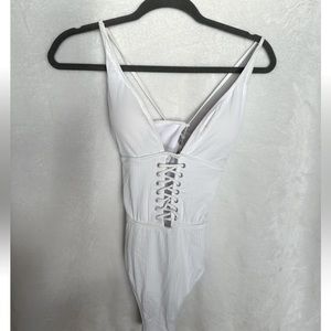 Beautiful detailed braiding bathing suit